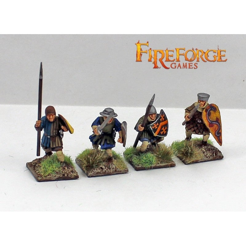 Figurines Fireforge Games - Grappe De Sergents à Pied XII-XIIIème Siècle - 28mm Neuf
