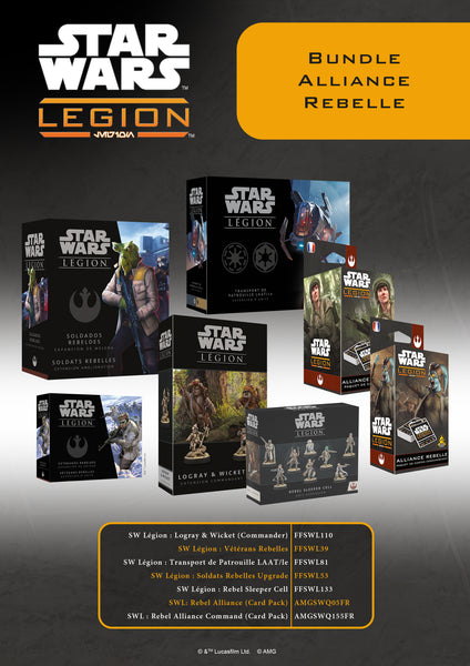 Star wars legion : Bundle #2 : Alliance Rebelle (LIVRAISON GRATUITE)(SELON DISPONIBILITES FOUNISSEUR)