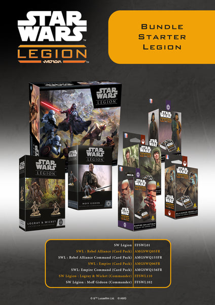 Star wars legion : Bundle #3 : Starter Star Wars Legion (LIVRAISON GRATUITE)(SELON DISPONIBILITES FOUNISSEUR)