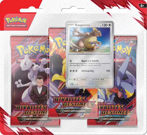 Pokémon EV10 : pack 3 boosters Kangourex (Limité à un exemplaire par client)(EN STOCK)
