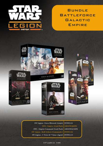 Star wars legion : Bundle #4 : Battleforce Galactic Empire (LIVRAISON GRATUITE)(SELON DISPONIBILITES FOUNISSEUR)