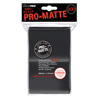 Ultra PRO : 100 Sleeves PRO-Matte Noir 66mm x 91mm