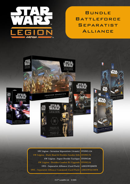 Star wars legion : Bundle #8 : Battleforce Separatist Alliance (LIVRAISON GRATUITE)(SELON DISPONIBILITES FOUNISSEUR)