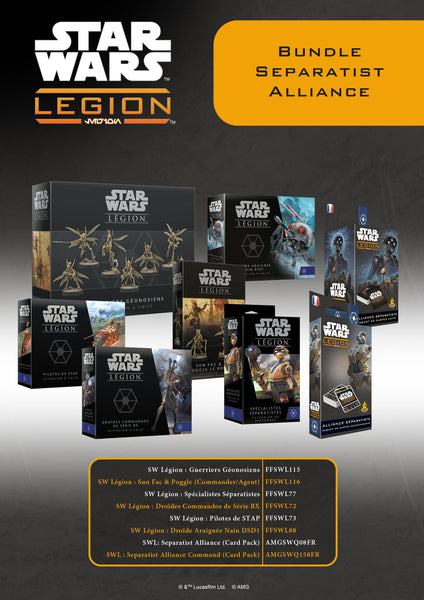 Star wars legion : Bundle #9 : Separatist Alliance (LIVRAISON GRATUITE)(SELON DISPONIBILITES FOUNISSEUR)