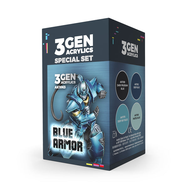 WARGAME SET. BLUE ARMOR.