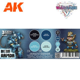 WARGAME SET. BLUE ARMOR.