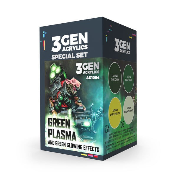 WARGAME COLOR SET. GREEN PLASMA AND GLOWING EFFECT