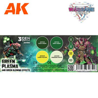 WARGAME COLOR SET. GREEN PLASMA AND GLOWING EFFECT