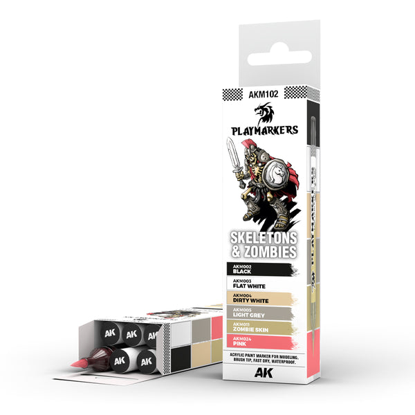 SKELETONS & ZOMBIES – PLAYMARKER SET (6 ref.)