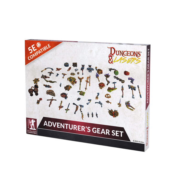 Dungeons & Lasers - Figurines - ADVENTURER’S GEAR SET (Sortie en juin 2025)