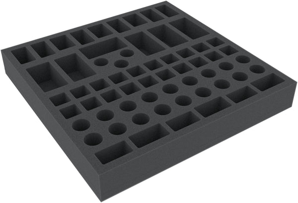 AFMEDG040BO Plateau mousse 40 mm pour Warhammer 40000 : Etoiles interdites - 62 compartiments