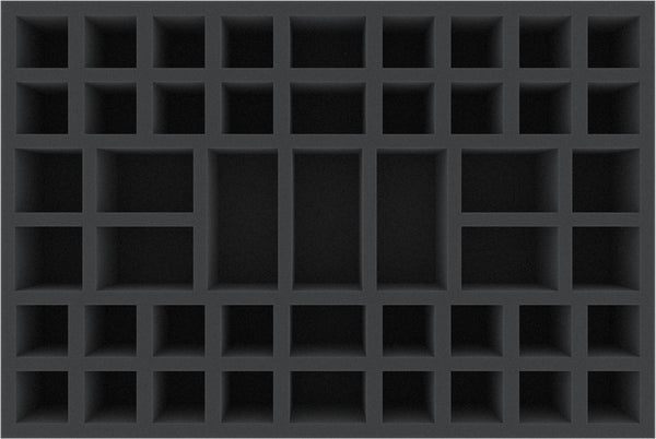 ATGL070BO Plateau en mousse de 70 mm pour The Horus Heresy - Boîte de jeu Prospero brûlée.