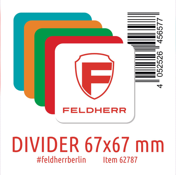 Séparateur de cartes Feldherr 67 x 67 mm - vertical