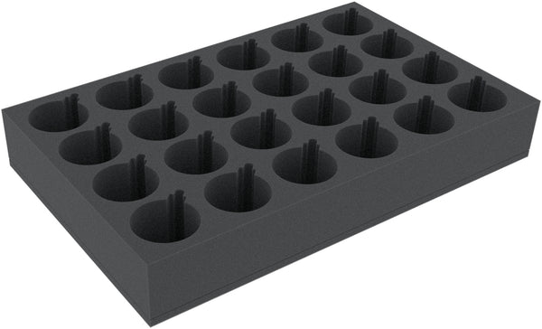 DS080A001 Plateau en mousse Feldherr pour 24 boules de Noël de 70 mm de diamètre avec couronne