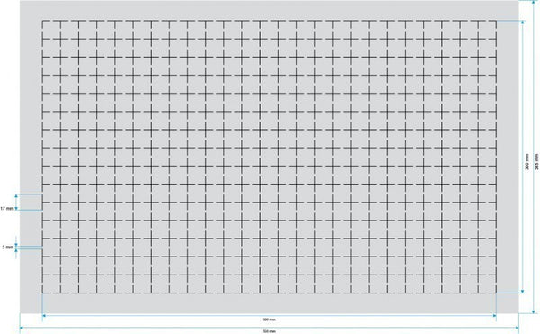 DS070RS 70 mm Plateau à mousse pour figurines double format Raster auto-adhésif