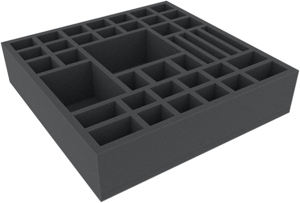 DWMEUI070BO Plateau en mousse pour jeux de société 308 mm x 308 mm x 70 mm - 39 compartiments