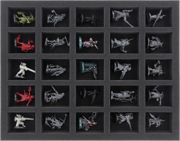 FS035A012 Plateau en mousse Feldherr pour Adeptus Mechanicus - 25 compartiments