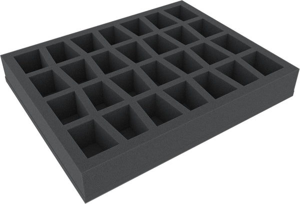 FS040C4BO Plateau en mousse de 40 mm avec base et 28 emplacements pour les modèles de table plus grands