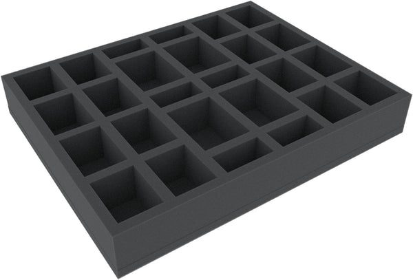 FS050MD04 Plateau en mousse pleine grandeur de 50 mm avec 26 compartiments pour obscurité totale
