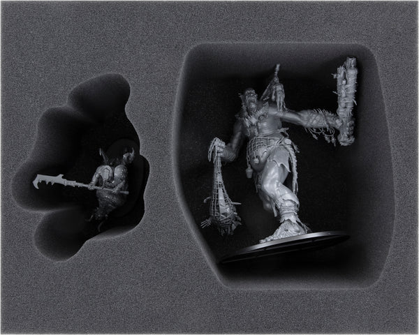 FS140A004 plateau en mousse pour Warclans Orruk - 2 compartiments