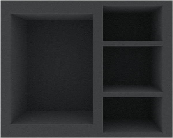 FSMFCZ125BO 125 mm Plateau en mousse Full-Size avec 4 compartiments