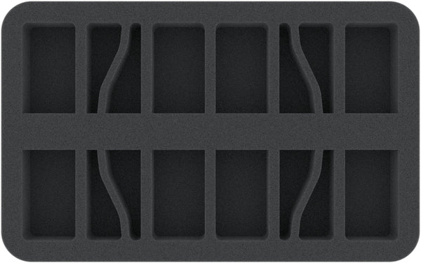 HS035BF04BO Plateau en mousse de 35 mm pour figurines avec base - 8 réservoirs FOW