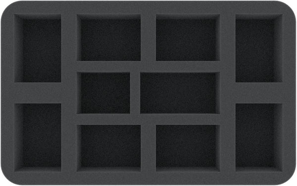 HS050A085 Plateau en mousse Feldherr pour Warcaster : Neo-Mechanika - 10 figurines en base petite / moyenne