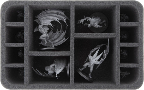 HS075A028 Plateau en mousse Feldherr pour Soulblight Gravelords - 12 compartiments