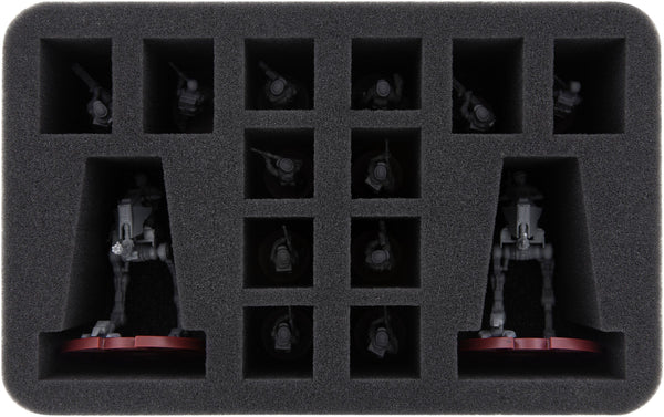 HSMEBZ080BO plateau en mousse pour 2 x Star Wars Legion AT-RT