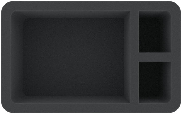HSMEVT100BO Plateau en mousse Half-Size de 100 mm avec 3 compartiments