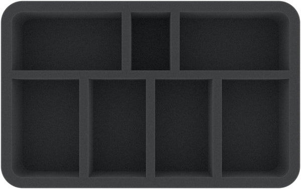 HSMEYH055BO Plateau en mousse Half-Size de 55 mm avec 7 compartiments