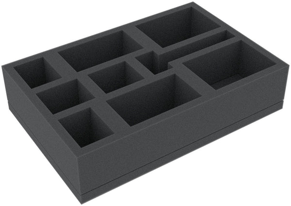 IJMFKN050BO 219 mm x 146 mm x 50 mm mousses de rangement pour jeux de société avec 9 compartiments