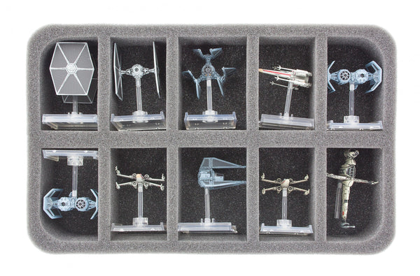 Feldherr Storage Box FSLB150 pour Star Wars X-Wing Imperial - Imperial Raider, Slave 1, Lambda Shuttle, VT-49 Decimator