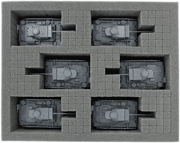Feldherr Storage Box FSLB150 pour l'action de boulon : 72 soldats + 6 chars d'assaut