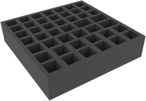 AFMEKR065BO Plateau mousse 285 mm x 285 mm x 65 mm pour jeux de société - 45 compartiments
