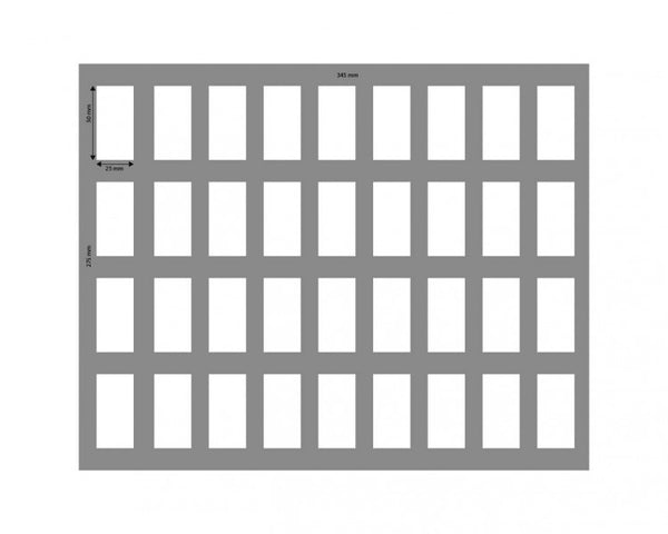 FS040BO Plateau en mousse Full-Size de 40 mm avec 36 compartiments