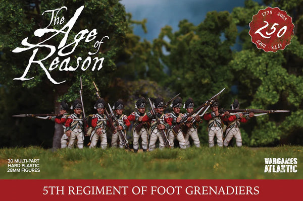 WargamesAtlantic : The age of reason / 5th Regiment of Foot Grenadiers (Disponible en aout)
