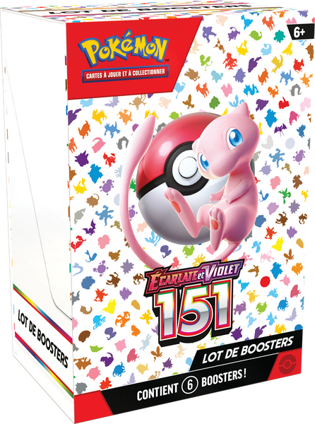 Pokémon EV3.5 :Bundle de 6boosters Pokémon 151 en Francais  (LIVRAISON GRATUITE)(limité à 2 exemplaires max par client)(EN STOCK)