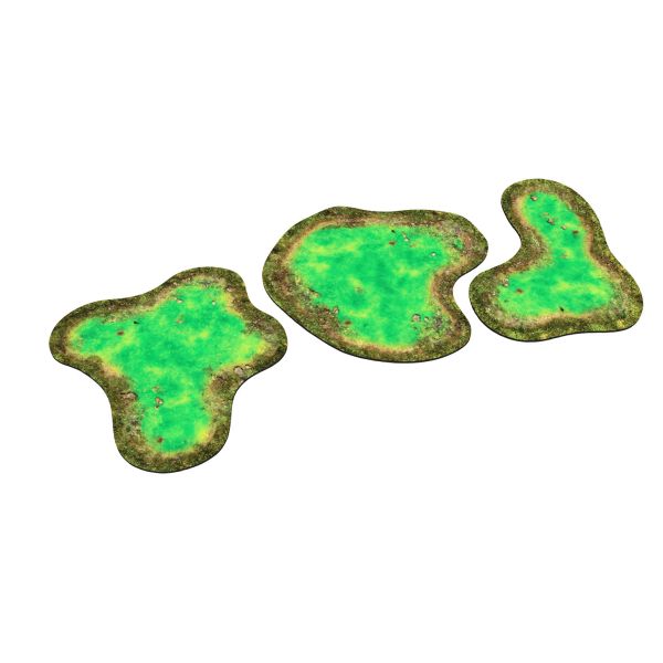 Rubber 2D terrain set – Toxic Pond