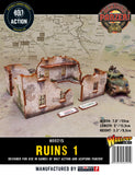 WW2 Achtung Panzer Normandy Ruin 1 (28mm) PRÉPEINTS (Disponible en aout 2025)