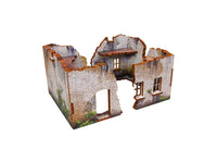 WW2 Achtung Panzer Normandy Ruin 1 (28mm) PRÉPEINTS (Disponible en aout 2025)