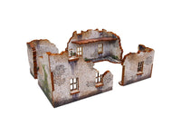 WW2 Achtung Panzer Normandy Ruin 2 (28mm) PRÉPEINTS (Disponible en aout 2025)