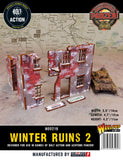 WW2 Achtung Panzer Normandy Winter Ruin 2 (28mm) PRÉPEINTS