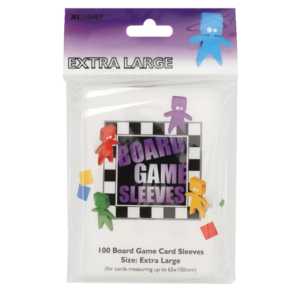 Board Game Sleeves - 100 Board Game Sleeves : Extra Large 65x100mm