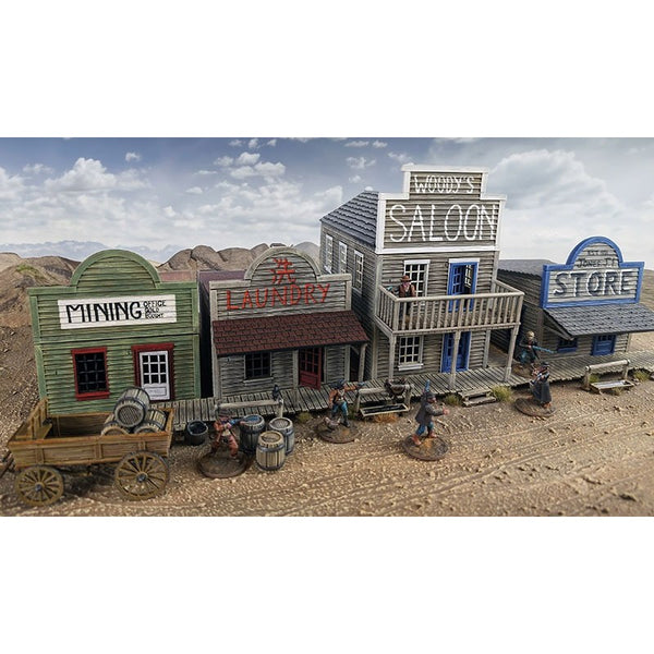 Dead Man’s Hand - Ville de Two-Horse Bundle de batiments à un et deux étages(Sortie en septembre 2025)(LIVRAISON GRATUITE)