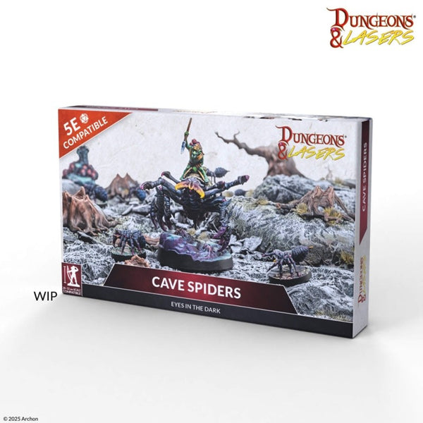 Dungeons & Lasers - Figurines - Cave Spiders (Sortie en novembre 2025)
