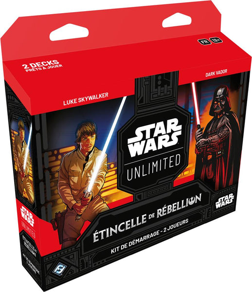 Star Wars Unlimited: Etincelle de Rébellion Kit de démarrage pour 2 joueurs (EN STOCK)