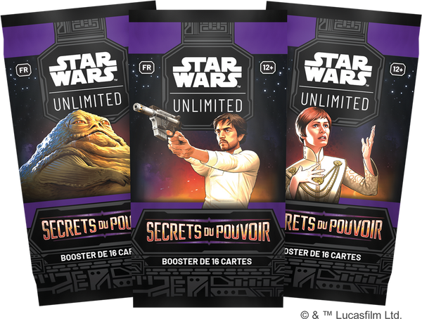 Star Wars Unlimited : Dispaly de 24 boosters Secrets du Pouvoir B en Francais (LIVRAISON GRATUITE)