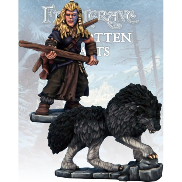 Frostgrave - Chasseur & Chien de Guerre Barbares