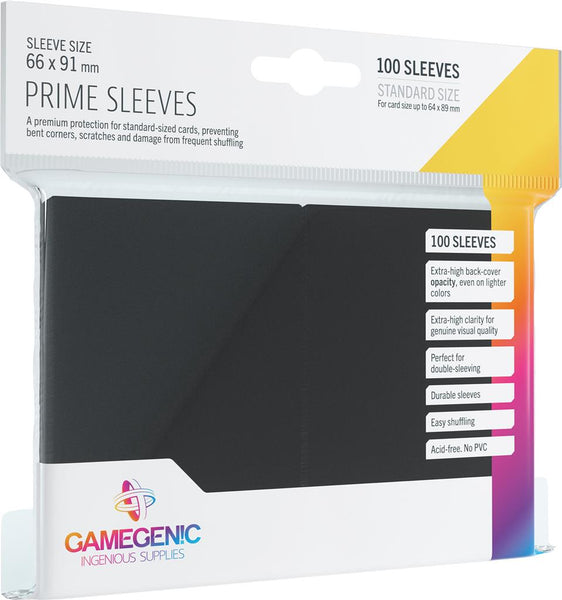 GG : 100 Sleeves Prime Black (EN STOCK)